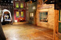 Recreated frontier village at Buckhorn Museum. San Antonio, TX.