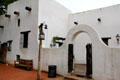 Courtyard facade of Spanish Governor's Palace. San Antonio, TX.