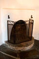 Corner fireplace in parlor at Spanish Governor's Palace. San Antonio, TX.