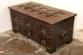 Carved chest with lock at Spanish Governor's Palace. San Antonio, TX.