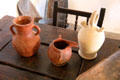 Vessels on kitchen table at Spanish Governor's Palace. San Antonio, TX.