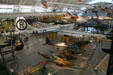 Aviation collection at National Air & Space Museum with Boeing B-29 Superfortress Enola Gay #82 at center. Chantilly, VA.