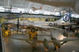 Boeing B-29 Superfortress "Enola Gay" over Lockheed P-38J Lightning at National Air & Space Museum. Chantilly, VA.