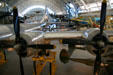 Engines of Boeing B-29 Superfortress "Enola Gay" at National Air & Space Museum. Chantilly, VA.