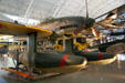 Floats of Aichi M6A1 Seiran from Japan at National Air & Space Museum. Chantilly, VA.