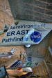 Details of Pathfinder Plus solar-powered, unmanned experimental craft at National Air & Space Museum. Chantilly, VA.