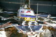 Mars Pathfinder Lander & Sojourner Rover prototypes at National Air & Space Museum. Chantilly, VA.
