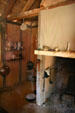 Fireplace in settlers' house at Henricus. VA.