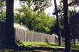 Replica of stockade at Jamestown Settlement. VA.