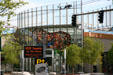 Seattle Center Garage entrance with animal artwork. Seattle, WA.