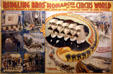 Poster of history of Ringling Bros circus from road show to rail show at Circus World Museum. Baraboo, WI.
