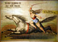 Poster for Great Van Amburgh Cos New Great Golden Menagerie, Circus & Colosseum, an American show at Circus World Museum. Baraboo, WI.