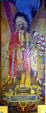 Mural of Indian Chief Cheyenne by Allen Tupper True in Senate of Wyoming State Capitol. Cheyenne, WY.