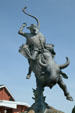 Sculpture of Champion Lane Frost by Chris Navarro. Cheyenne, WY.