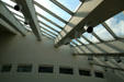 Interior skylight of Centennial Center Art Museum of University of Wyoming. Laramie, WY.