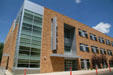 Newer addition to buildings of University of Wyoming still faced in sandstone. Laramie, WY.