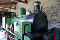 "No 1" locomotive by Neilson of Glasgow purpose built for Beckton Gasworks to move coal and workers around the site at Penrhyn Castle Rail Museum. Bangor, Wales.