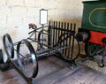 Padarn Railway Pedal Cycle used by Dinorwic Quarries Chief Engineer to travel between home & work & to inspect rail track at Penrhyn Castle Rail Museum. Bangor, Wales.